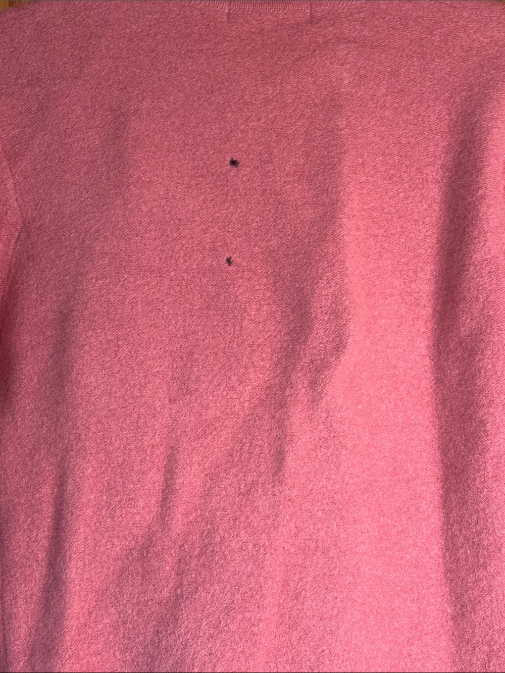 Polo by Ralph Lauren Vintage Black Label Dusty Rose Button-Up Cashmere Cardigan - Picture 11 of 12